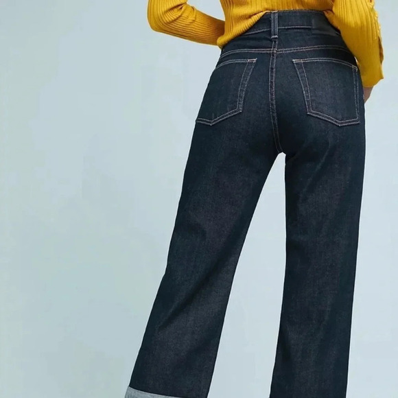 AG ADRIANO GOLDSCHMIED RHETT high waist straight with cuffed hem size 26R - Picture 5 of 14